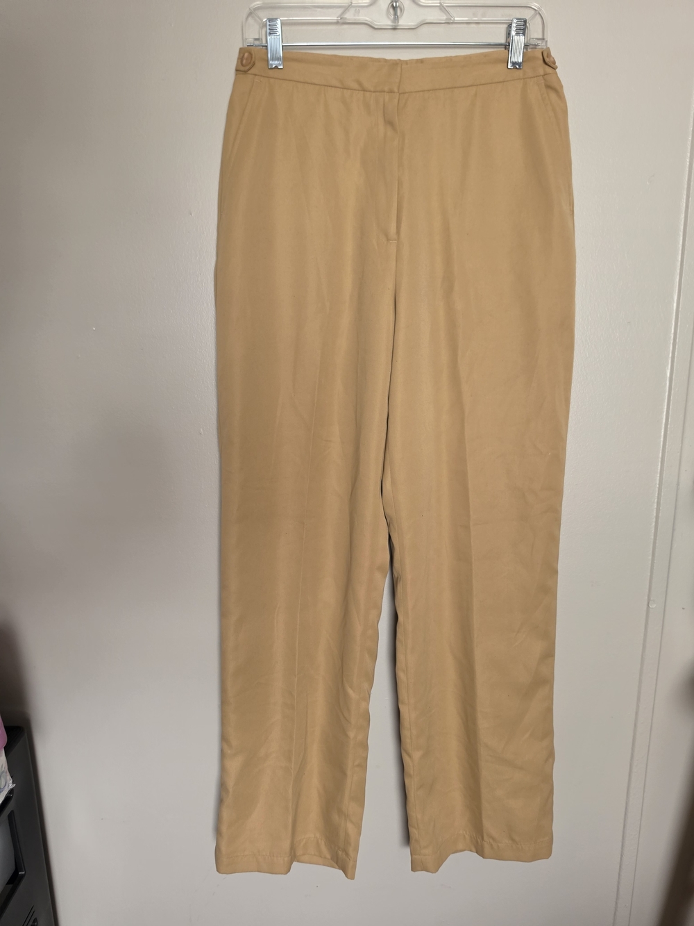 ​Westbound Women Tan Dress Pants Sz 10 Wide Leg High Waist Trouser